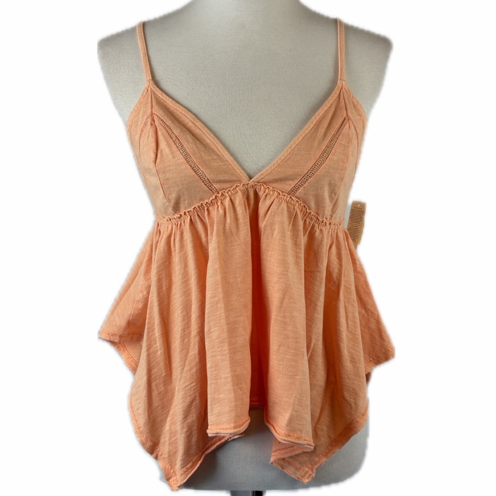 Aerie Beautiful Nights Babydoll Tank Top Size M Hanky Hem Y2K Soft Girl Boho